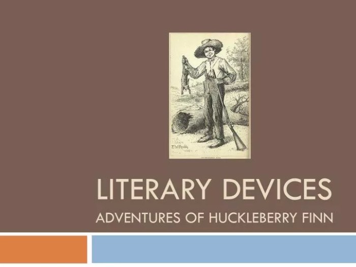 Literary devices in huckleberry finn