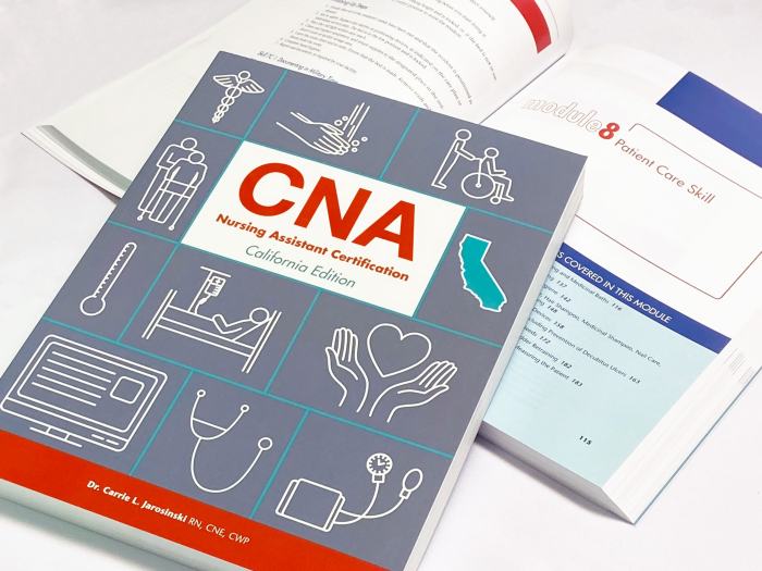 Cna nursing assistant certification california edition